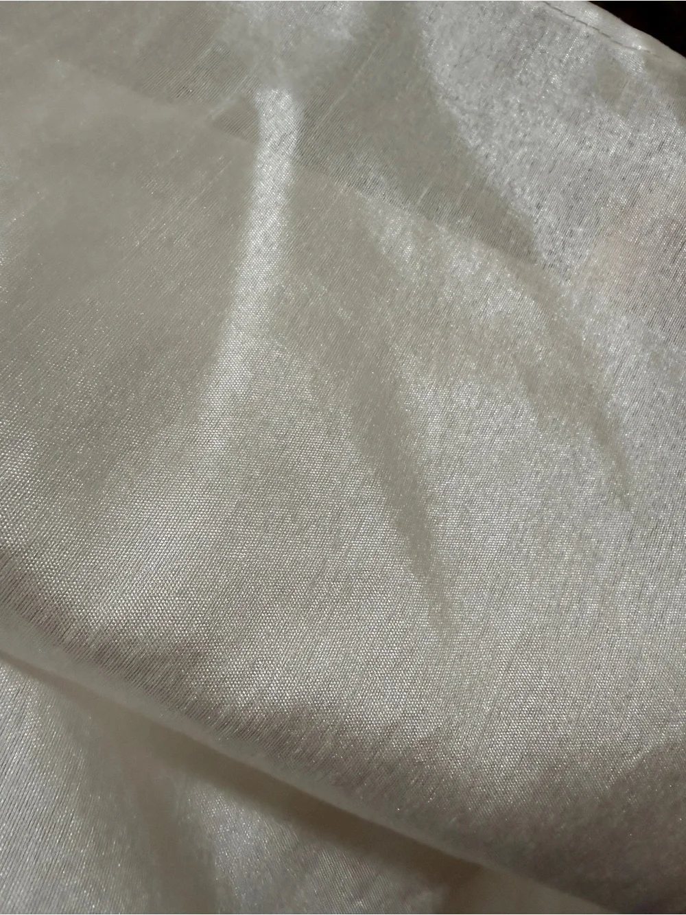 A Pair Of Sheer Window Curtain Panel in White